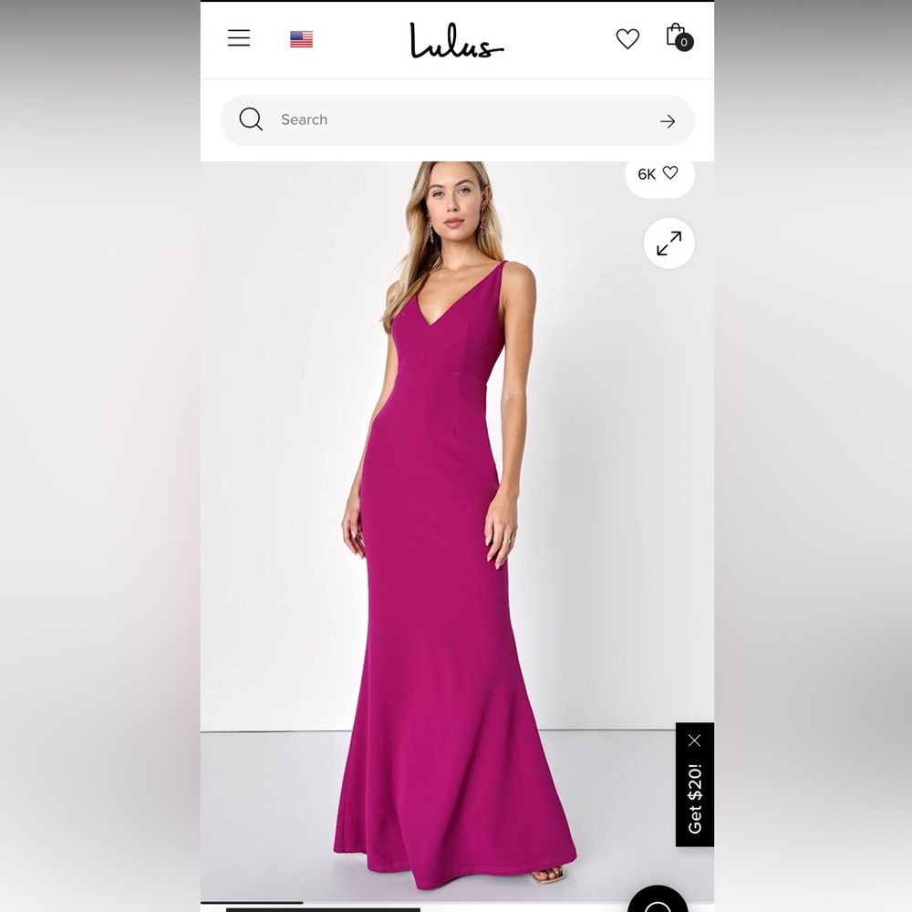 Magenta Lulu's Melora style gown